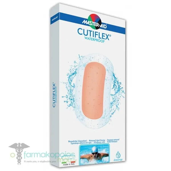 Master-Aid Cutiflex Waterproof Self-Adhesive Dressing 15x17cm (10x12), 5pcs