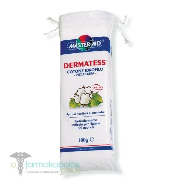 Master-Aid Dermatess Hydrophilic Cotton 100%, 100gr