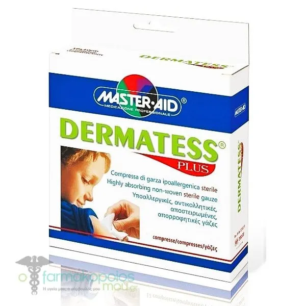 Master-Aid Dermatess Plus Highly Absorbing Non-Woven Sterile Gauze (36x40cm), 12pcs