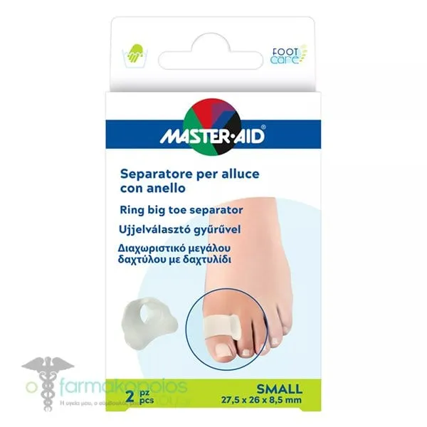 MasterAid Foot Care Big Toe Separator with Ring 27.5 x 26 x 8.5mm, 2pcs