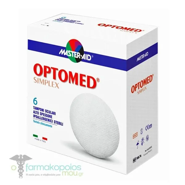 Master-Aid Optomed Simplex Soft Eye Compress, 6pcs