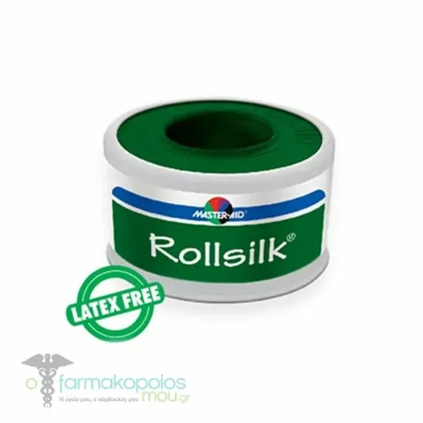 Masteraid Rollsilk Υφασμάτινη Επιδεσμική Ταινία από Μετάξι 5mx2.5cm, 1τεμ