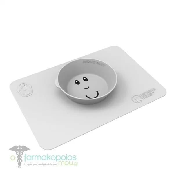 Matchstick Monkey Antimicrobial Protection Anti-Slip Bowl 6m+, 1τεμ - Cool Grey