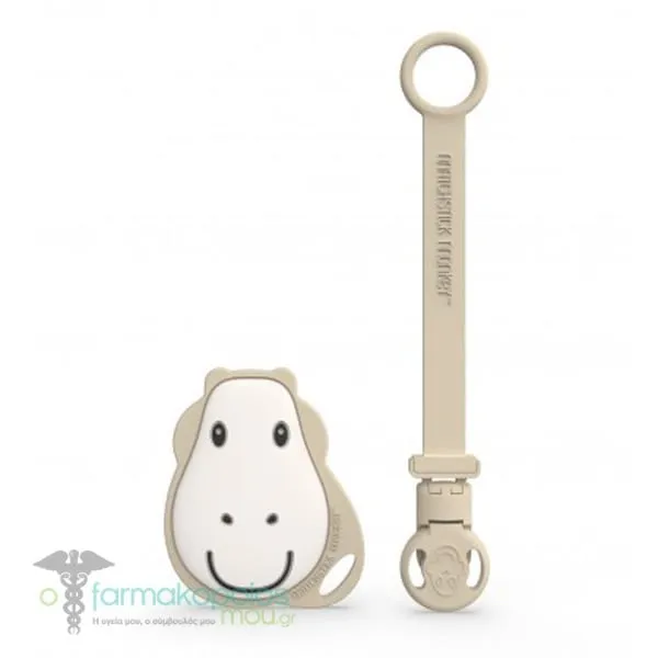 Matchstick Monkey Antimicrobial Protection Flat Face Teether& Soother Clip, 1τεμ - BEIGE