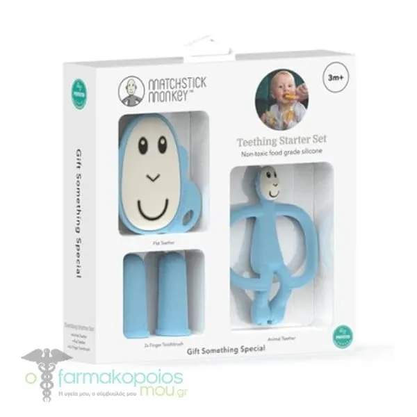 Matchstick Monkey Teething Starter Σετ Οδοντοφυΐας 3m+, 1σετ