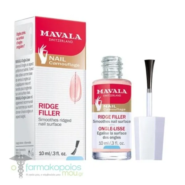 Mavala Ridge Filler Base for Nail Ridges, 10ml