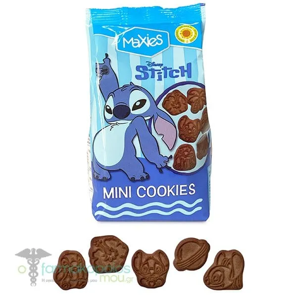 MaXies Stitch Mini Cookies Μπισκότα με Κακάο, 100g