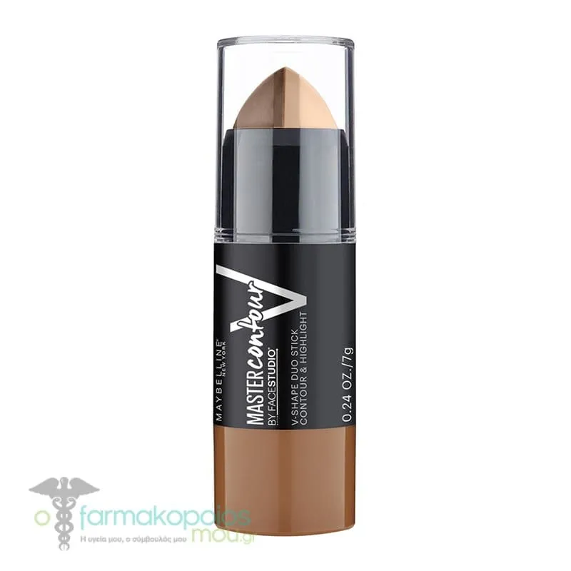 Maybelline Contour Stick Master Contour V-SHAPE Στικ με Κρεμώδη - Ματ Υφή, 7gr - 3 Dark