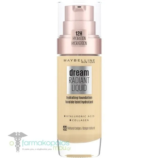 Maybelline Dream Radiant Liquid Foundation, 30ml - 44 Natural Beige