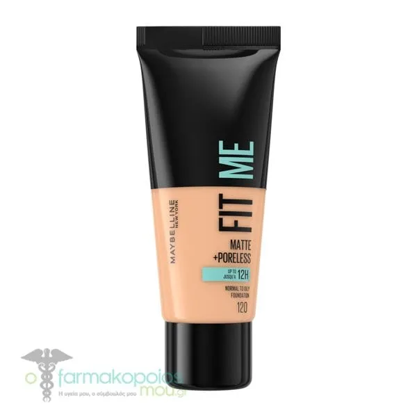 Maybelline Fit Me Matte & Poreless Foundation, 30ml - 120 Classic Ivory