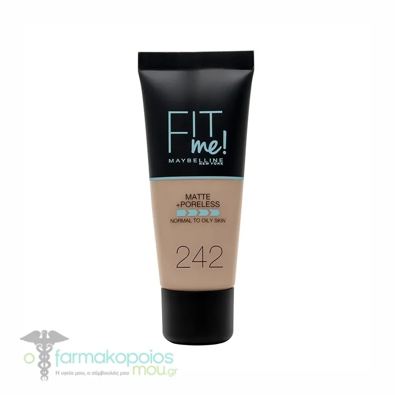 Maybelline Fit Me Matte & Poreless Foundation, 30ml - 242 Light Honey