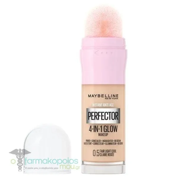 Maybelline Instant Anti Age Perfector 4-in-1 Glow Makeup, 20ml - 0.5 Fair Light Cool