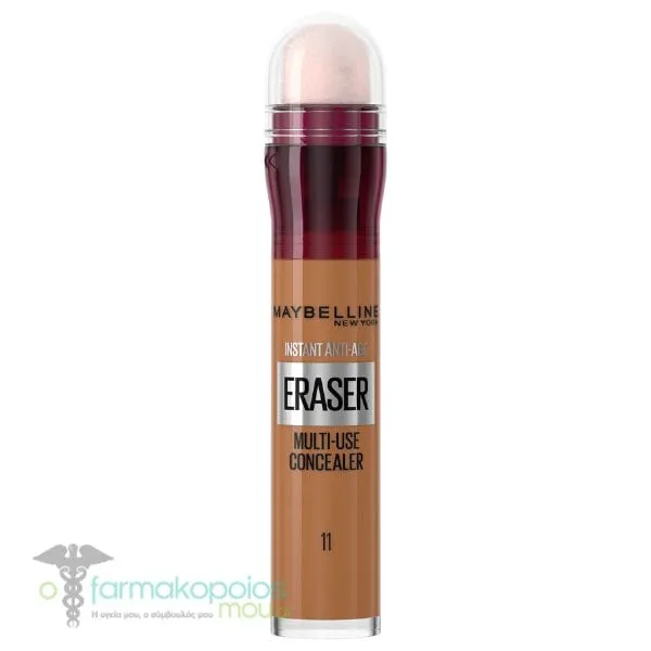 Maybelline Instant Eraser Age Rewind Concealer Κονσίλερ με Σφουγγαράκι, 6.8ml - 11 Tan