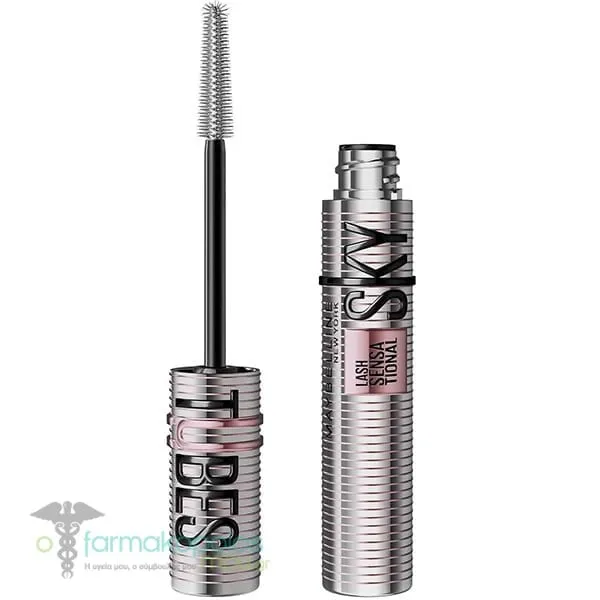 Maybelline Lash Sensational Sky Tubes Μάσκαρα για Έντονη Καμπύλη &amp; Μεγάλη Διάρκεια, 7ml