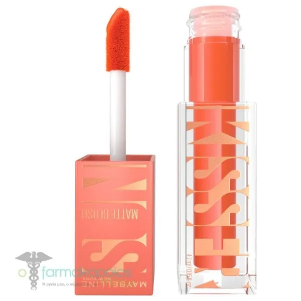 Maybelline Sunkisser Blush Υγρό Ρουζ, 4.7ml - 34 Peachy Quenchy