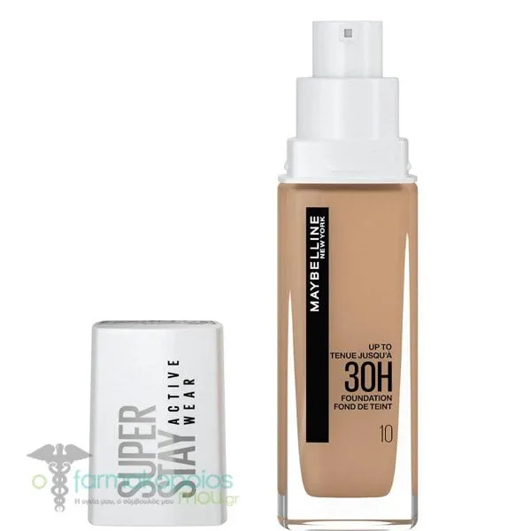 Maybelline Super Stay Active Wear 30h Foundation, 30ml - 10 Ivory