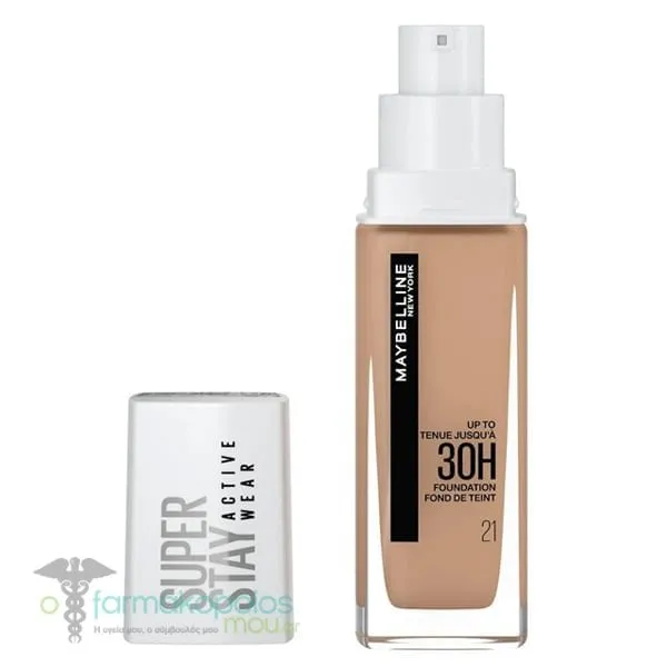 Maybelline Super Stay Active Wear 30h Foundation, 30ml - 21 Nude Beige