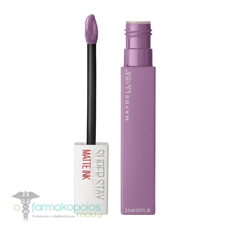 Maybelline Super Stay Matte Ink Κραγιόν Μακράς Διάρκειας για Άψογο Ματ Αποτέλεσμα, 5ml - 100 Philosopher