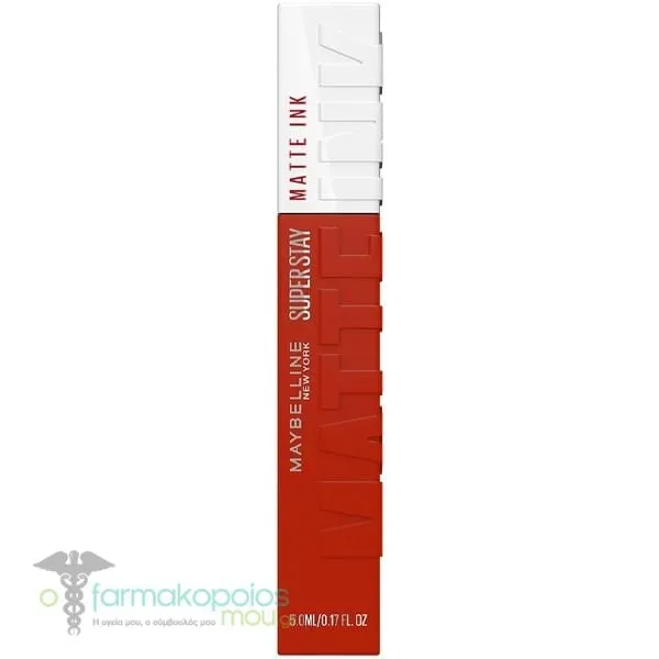 Maybelline Super Stay Matte Ink Κραγιόν Μακράς Διάρκειας για Άψογο Ματ Αποτέλεσμα, 5ml - 117 Ground Breaker
