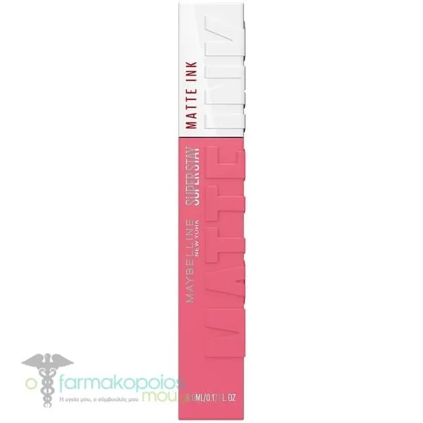 Maybelline Super Stay Matte Ink Κραγιόν Μακράς Διάρκειας για Άψογο Ματ Αποτέλεσμα, 5ml - 125 Inspirer
