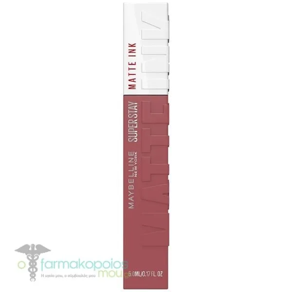 Maybelline Super Stay Matte Ink Κραγιόν Μακράς Διάρκειας για Άψογο Ματ Αποτέλεσμα, 5ml - 140 Soloist