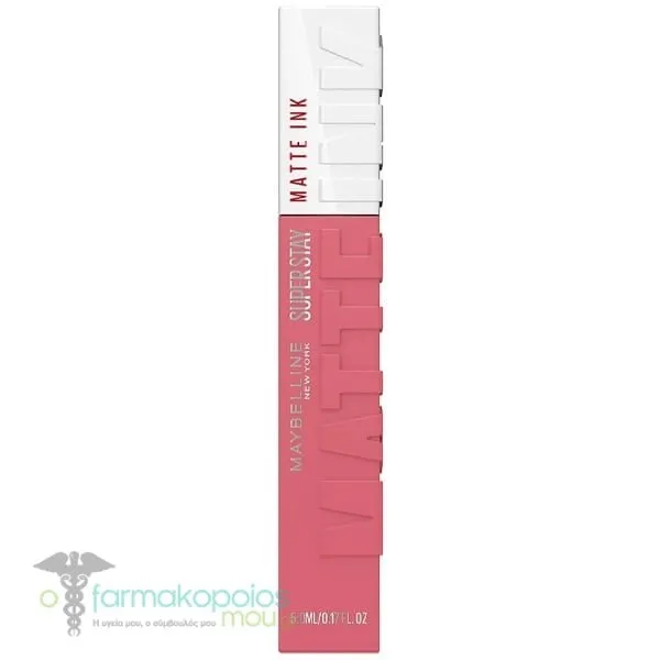 Maybelline Super Stay Matte Ink Κραγιόν Μακράς Διάρκειας για Άψογο Ματ Αποτέλεσμα, 5ml - 180 Revolutianary