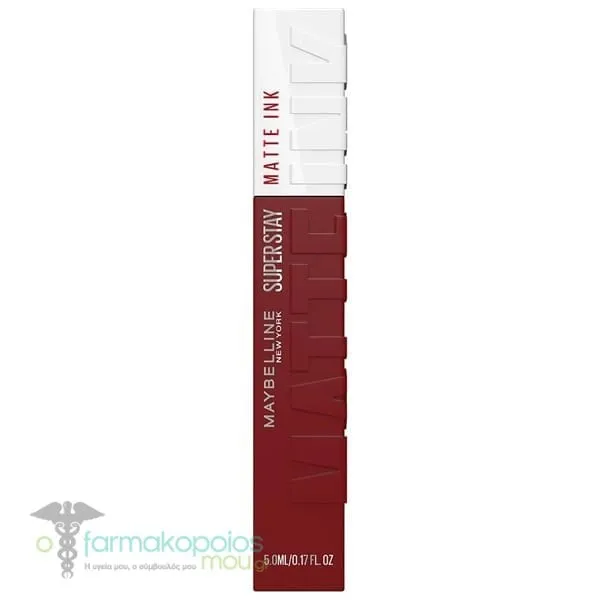 Maybelline Super Stay Matte Ink Κραγιόν Μακράς Διάρκειας για Άψογο Ματ Αποτέλεσμα, 5ml - 50 Voyager