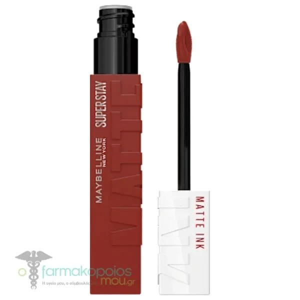 Maybelline Super Stay Matte Ink Κραγιόν Μακράς Διάρκειας για Άψογο Ματ Αποτέλεσμα, 5ml - 510 Charmer