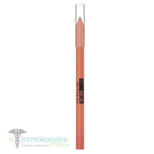 Maybelline Tattoo Liner Gel Pencil, 1.3g - 303 Orange Flash