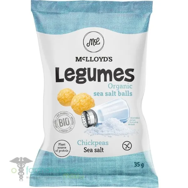 McLloyd's Legumes Organic Sea Salt Balls with Chickpeas & Sea Salt, 35g