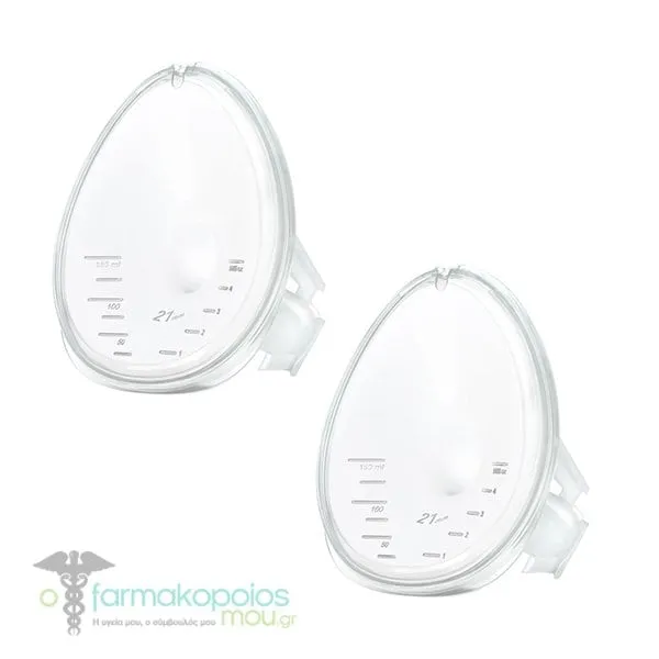 Medela Hands Free Cups Σετ Χοάνη για Συλλογή Μητρικού Γάλακτος 21mm, 2τεμ