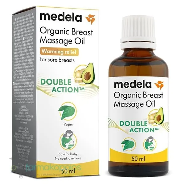 Medela Organic Έλαιο Μασάζ Στήθους, 50ml