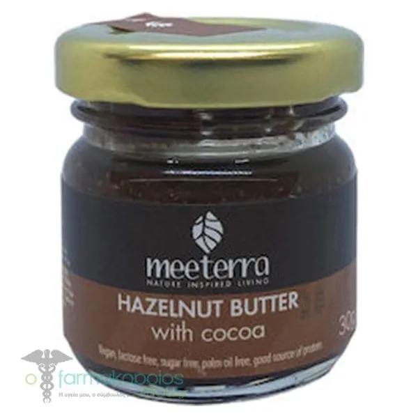Meeterra Φουντουκοβούτυρο με Κακάο, 30g