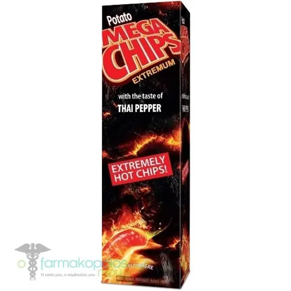 Mega Chips Extremum Πατατάκια Thai Pepper (Καυτερά), 50g