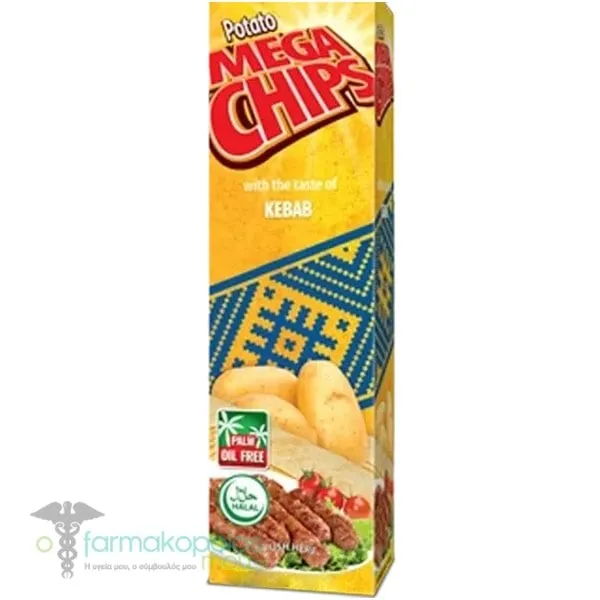 Mega Chips Πατατάκια Kebab, 50g