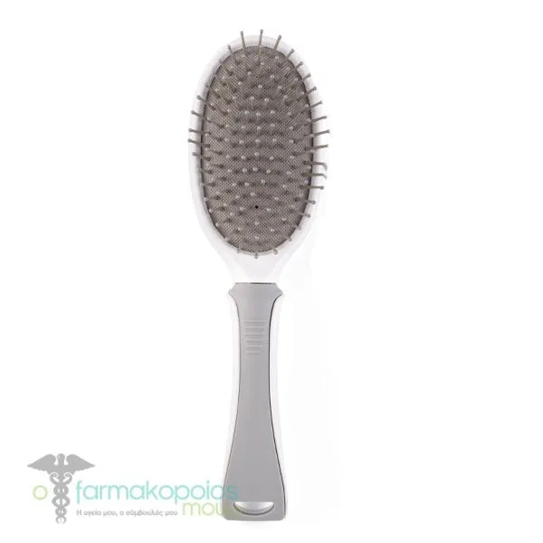Mels Oval Hair Brush Large White-Grey (Ref:20501), 1pc