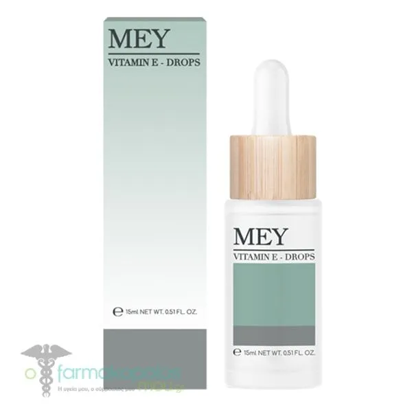 Mey Vitamin E - Drops Συμπυκνωμένες Σταγόνες Βιταμίνης Ε για Αντιγήρανση, 15ml