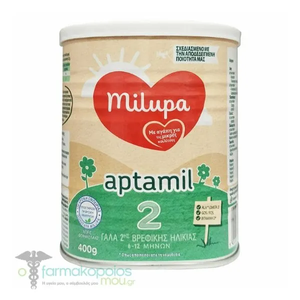 Milupa Aptamil 2 Follow-On Milk 6-12m, 400gr