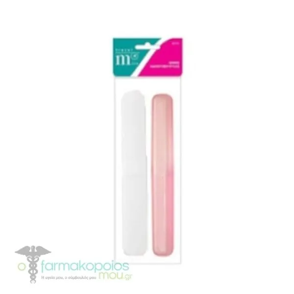 Milva Cases for Toothbrush, 2pcs - Άσπρο-Ρόζ