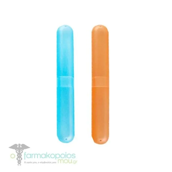 Milva Cases for Toothbrush, 2pcs - Πορτοκαλί-Μπλε