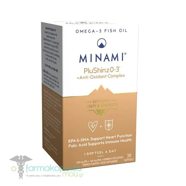 Minami PluShinzO-3 Anti-Oxidant Complex Antiaging, 30caps