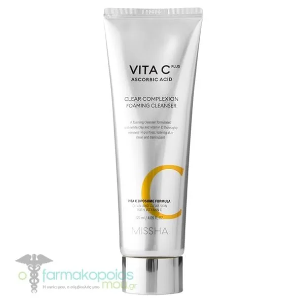 Missha Vita C Plus Clear Complexion Foaming Cleanser, 120ml