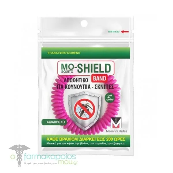 Mo-Shield Insect Repellent Band, 1pc - Ρόζ