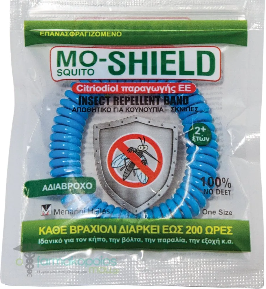 Mo-Shield Insect Repellent Band, 1pc - Γαλάζιο
