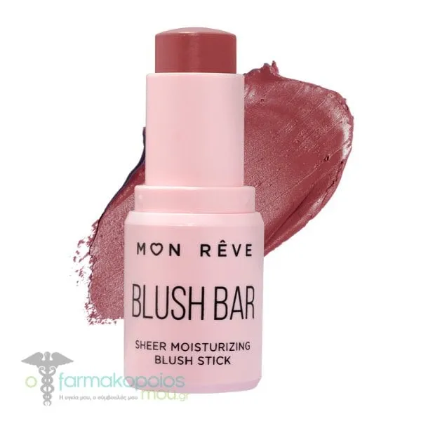 Mon Reve Blush Bar Sheer Moisturizing Blush Stick, 5.5g - No.2