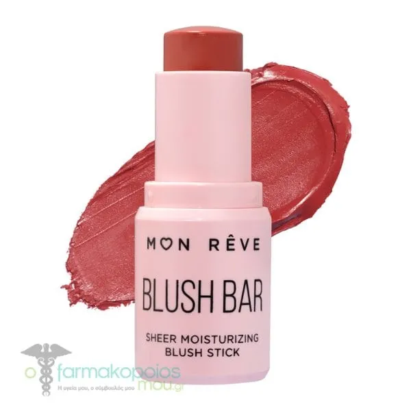 Mon Reve Blush Bar Sheer Moisturizing Blush Stick, 5.5g - No.4
