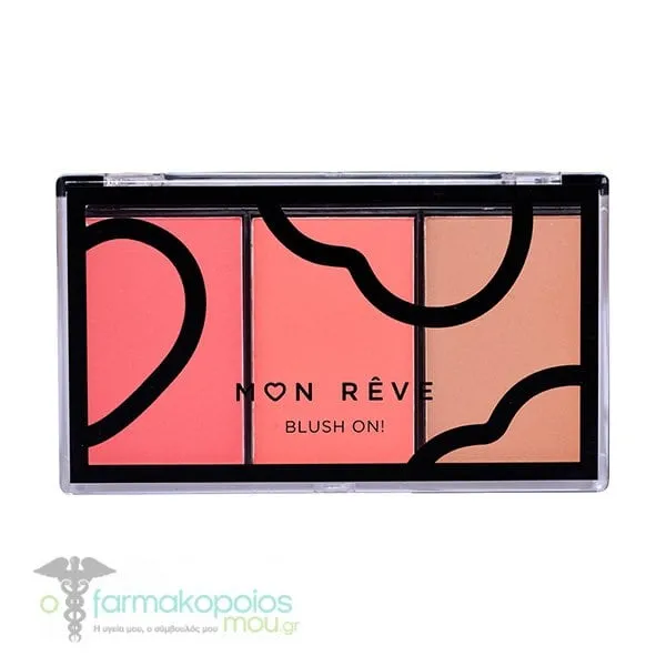Mon Reve Blush On! Palette, 9.9g - No. 1 "PEACH"