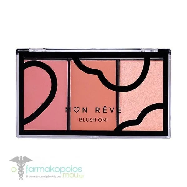 Mon Reve Blush On! Palette, 9.9g - No. 2 "EARTHY"