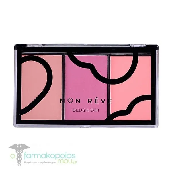 Mon Reve Blush On! Palette, 9.9g - No. 3 "PLUM"