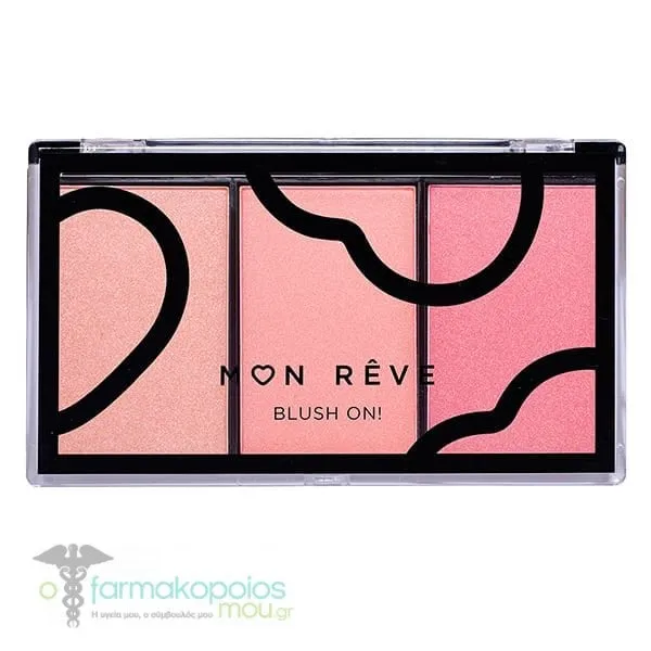 Mon Reve Blush On! Palette, 9.9g - No. 4 "PINKY"